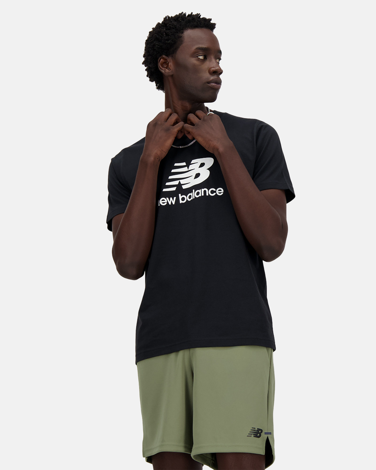 NEW BALANCE MT41502 STACKED LOGO T-SHIRT