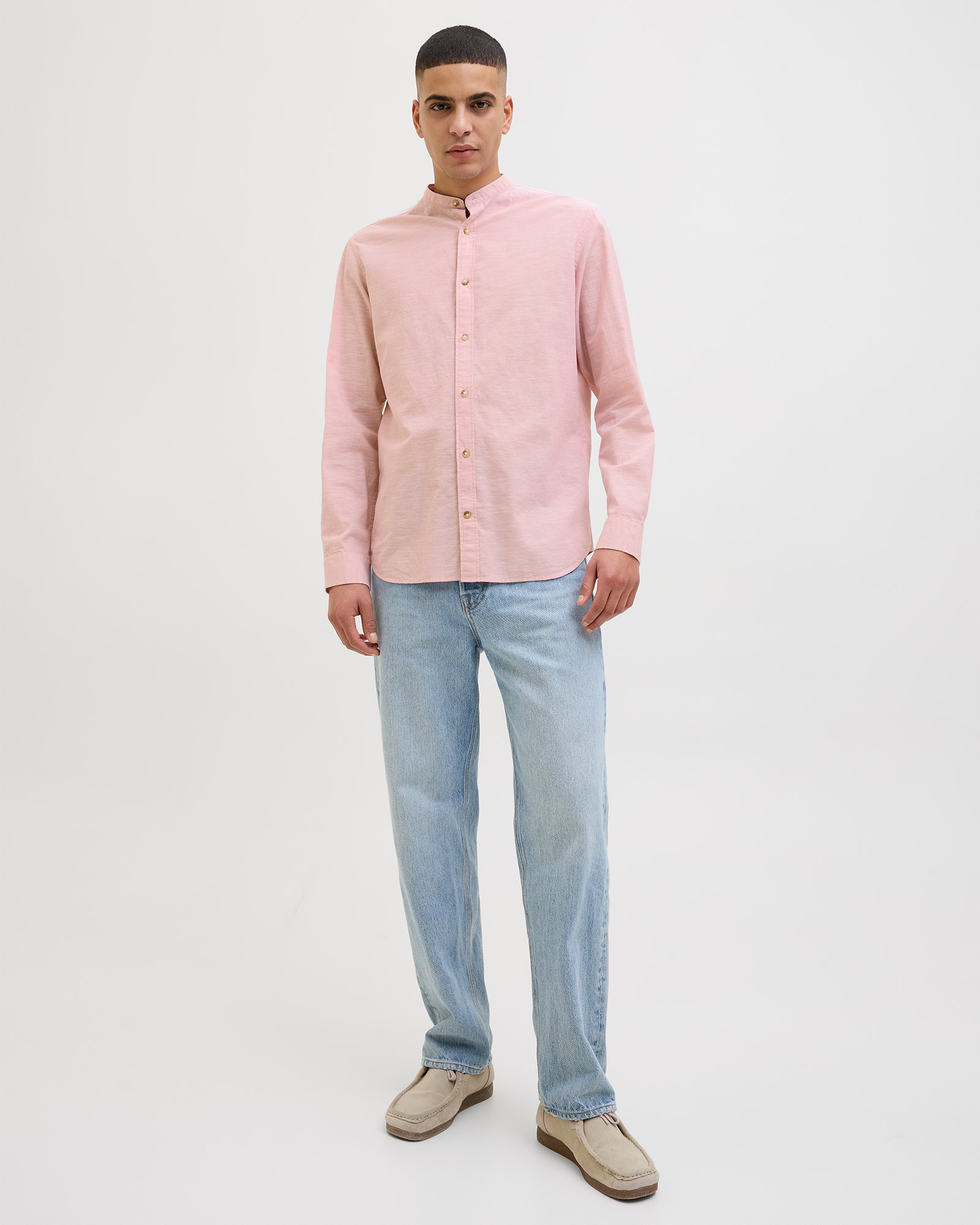 JACK & JONES ESSENTIALS JJESUMMER BAND SHIRT LS SN
