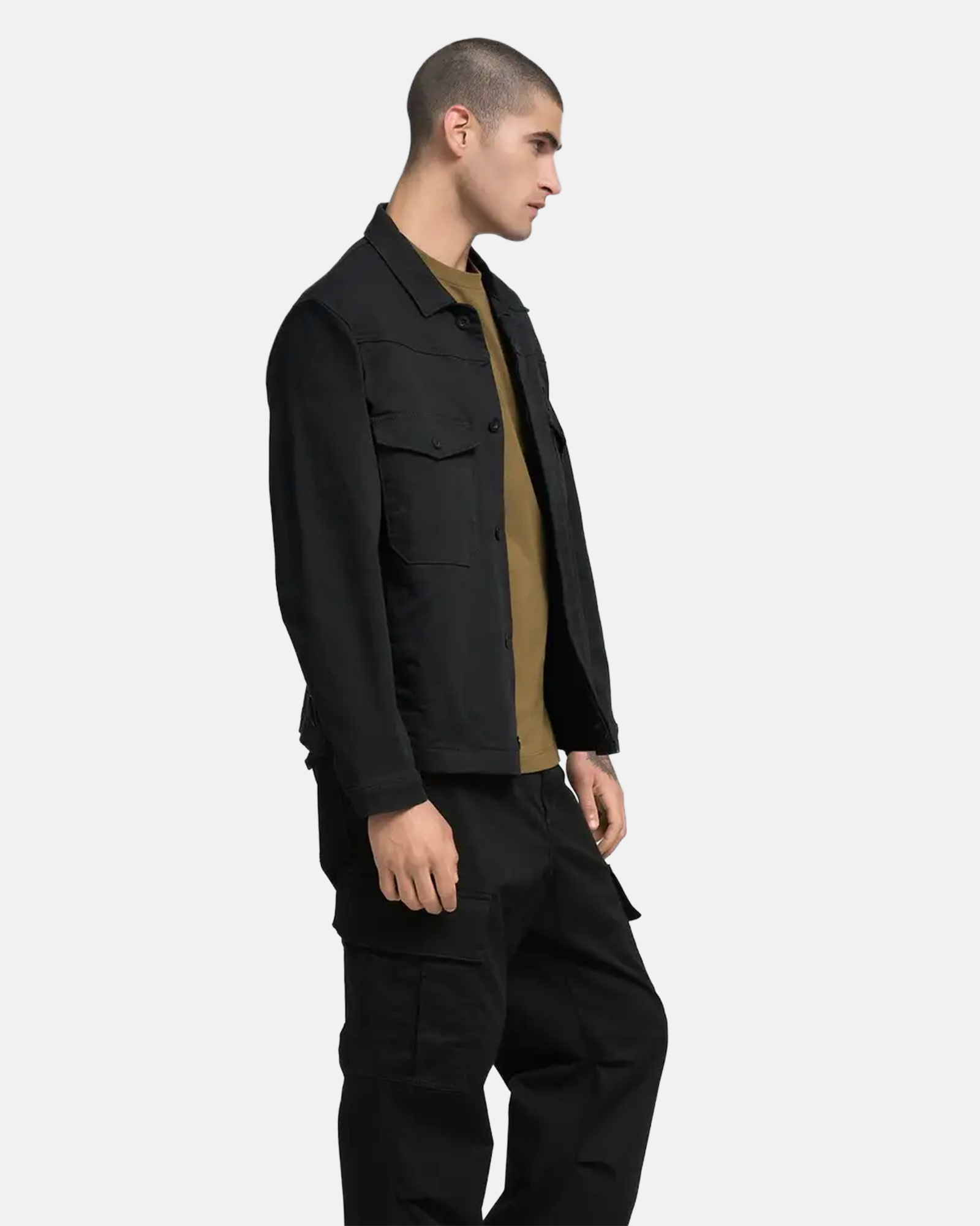REPLAY 11 OZ BLACK OD BLACK COMFORT DENIM