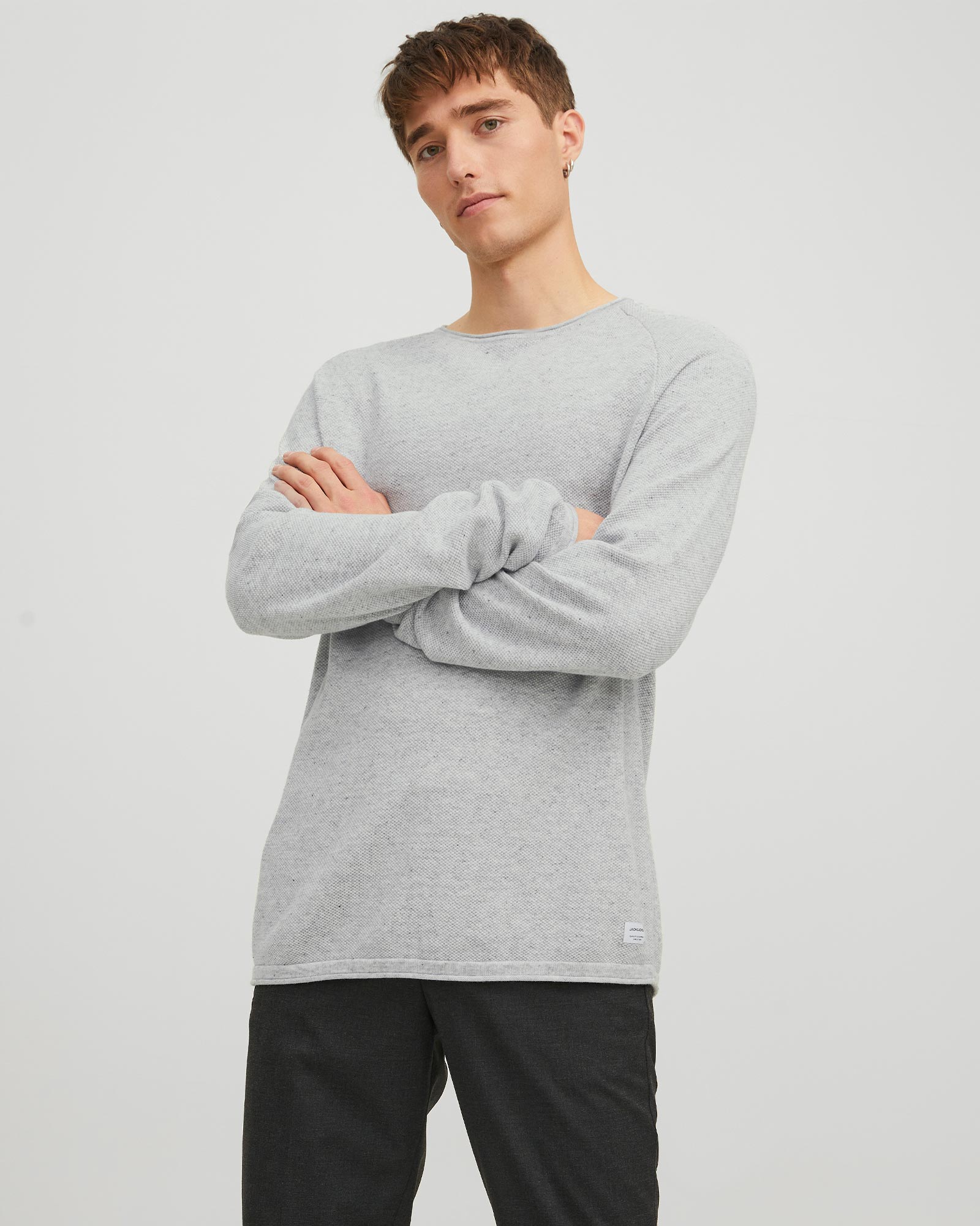 JACK & JONES JJEHILL KNIT CREW NECK NOOS