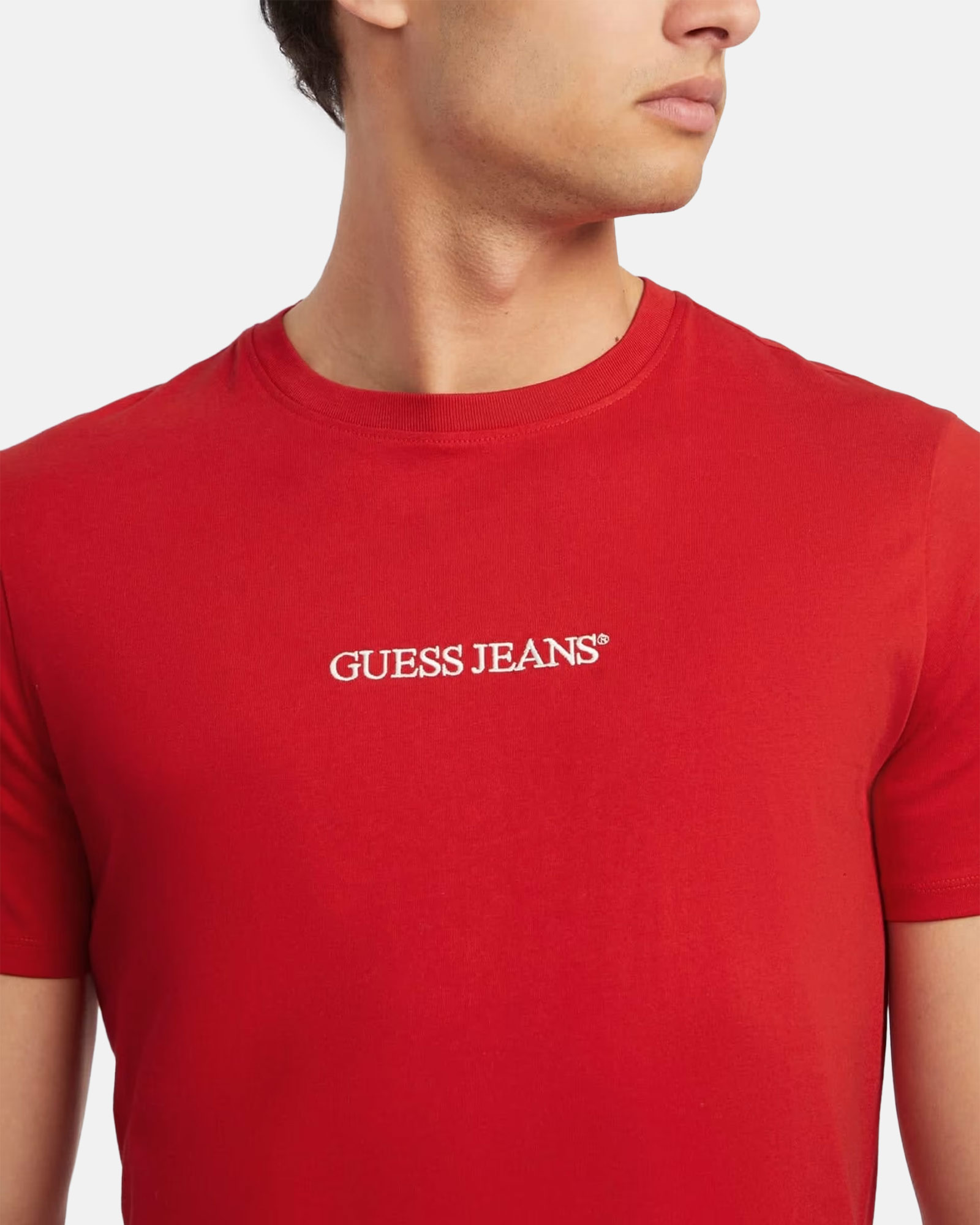 GUESS JEANS GJ SS SLIM LOGO EMBRO TEE