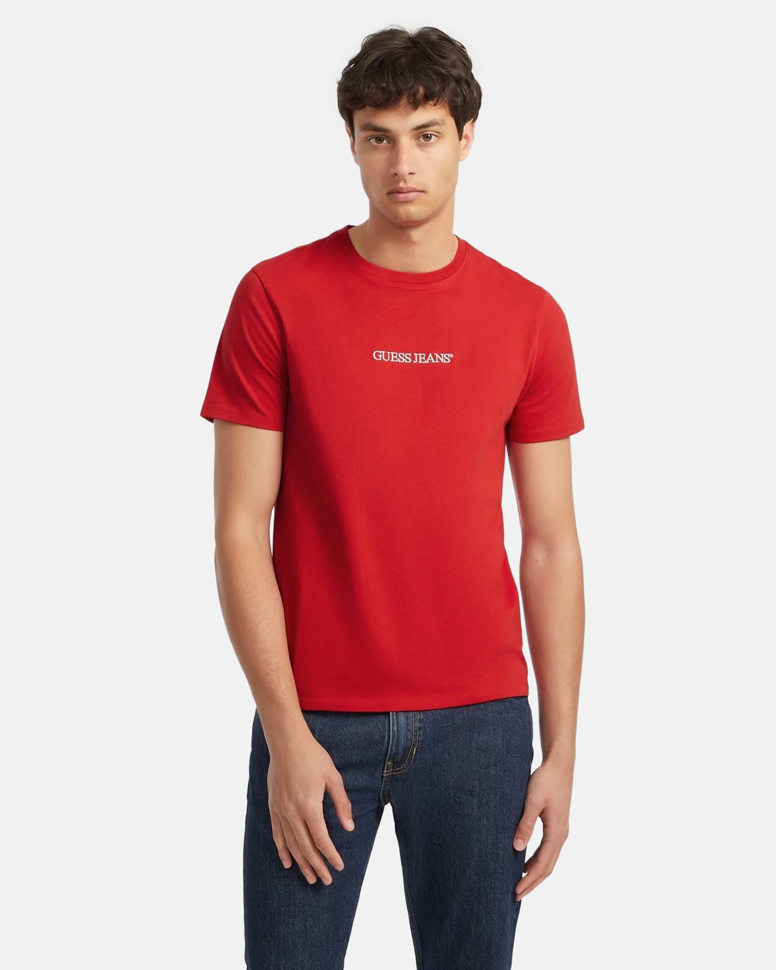 GUESS JEANS GJ SS SLIM LOGO EMBRO TEE