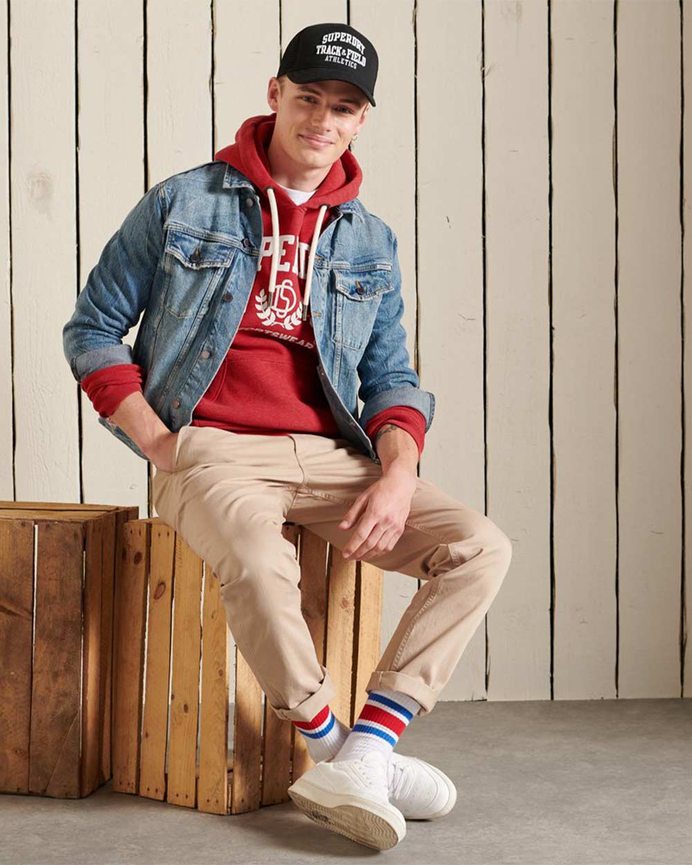 SUPERDRY ADLTS T&F HOOD ΦΟΥΤΕΡ ΑΝΔΡΙΚΟ
