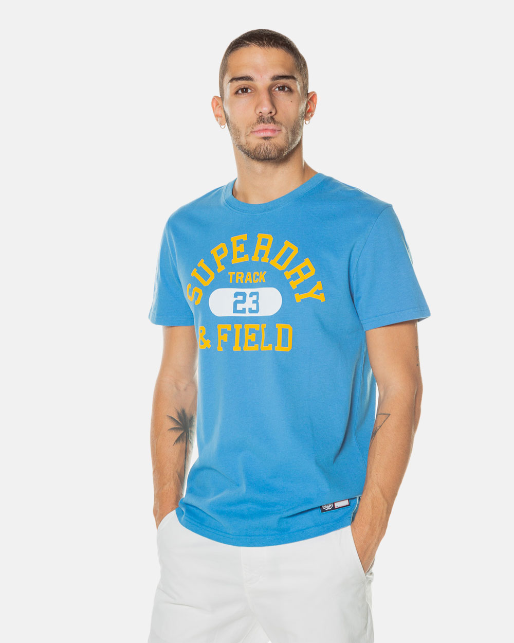 SUPERDRY ADLTS TRACK AND FIELD GRAPHIC TEE.