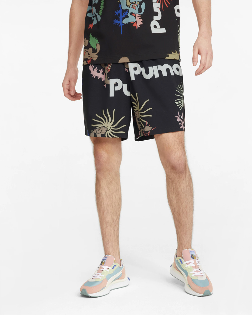 PUMA Adventure Planet Printed Men's Shorts