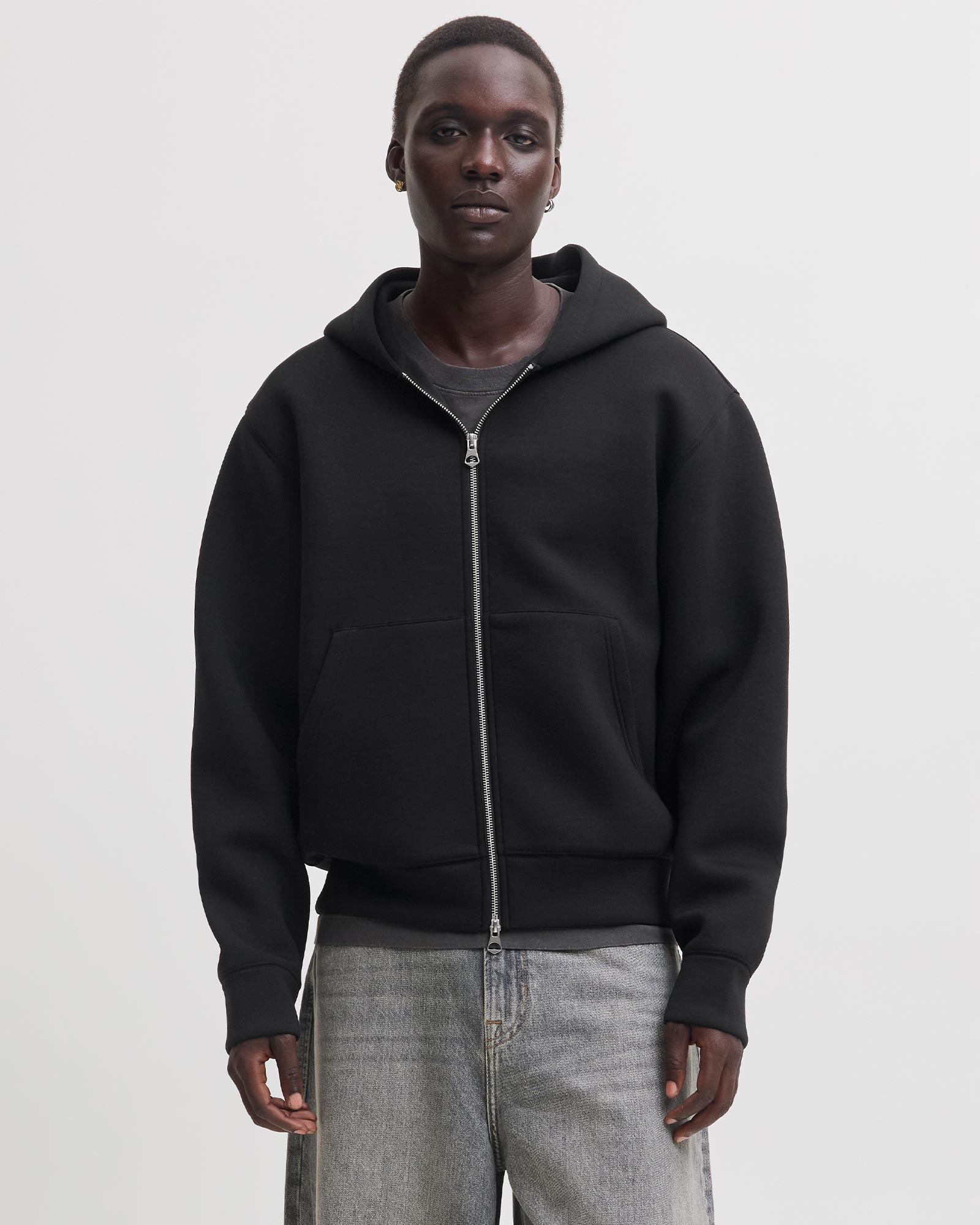 JACK & JONES JCOLEGACY SWEAT SCUBA ZIP HOOD NOOS
