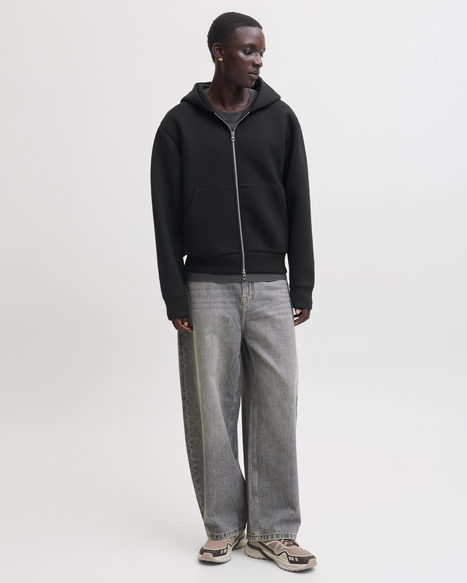 JACK & JONES JCOLEGACY SWEAT SCUBA ZIP HOOD NOOS