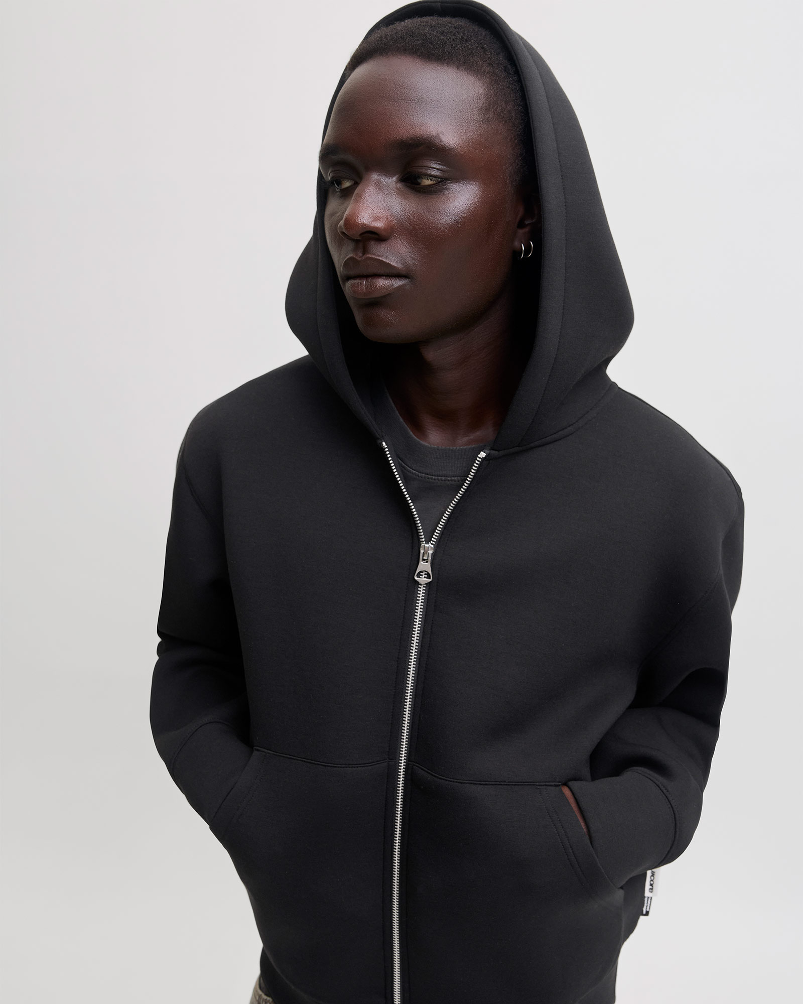 JACK & JONES JCOLEGACY SWEAT SCUBA ZIP HOOD NOOS