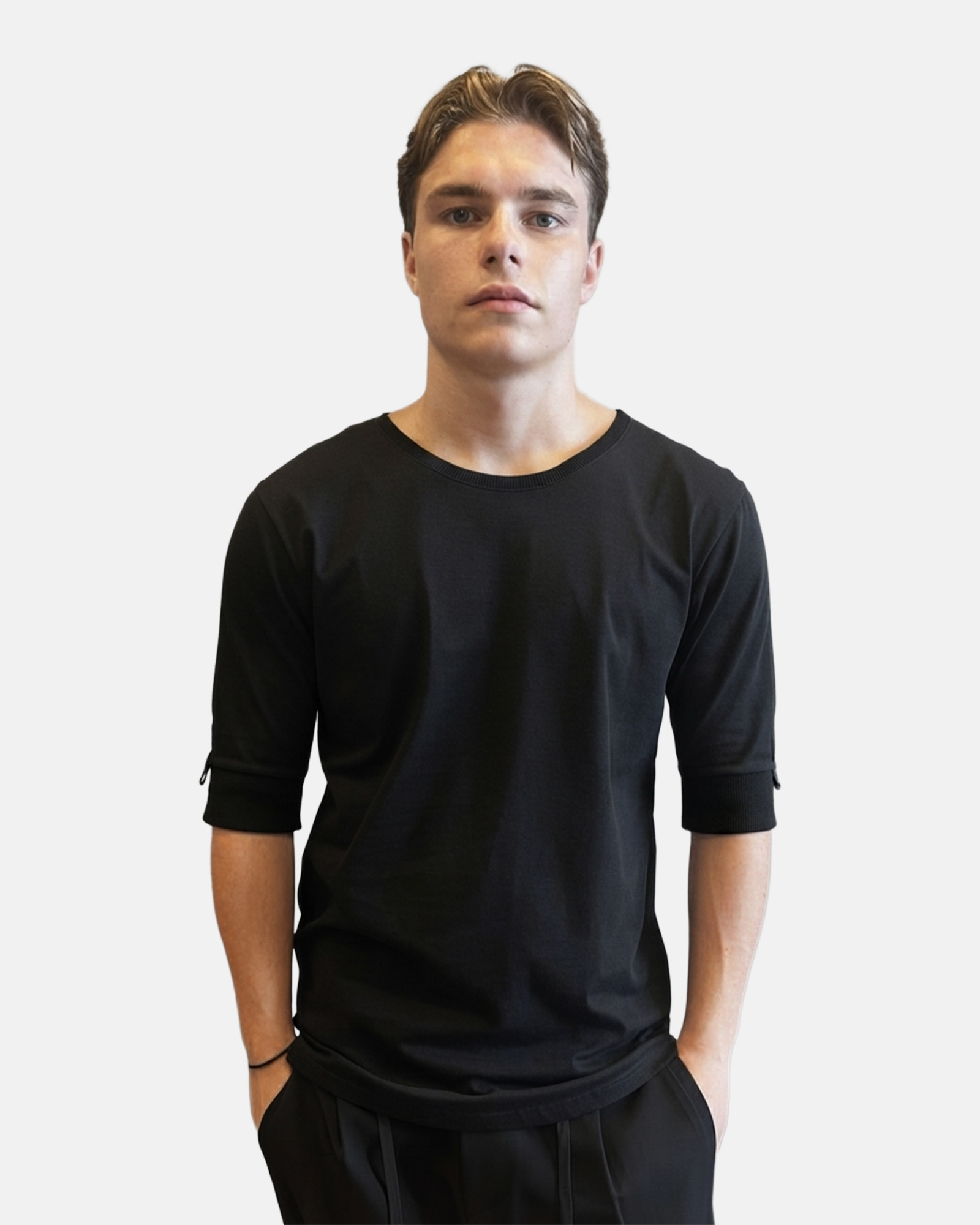 NINETEEN NI.1047-0021 SHIRT QUARTER SLEEVE