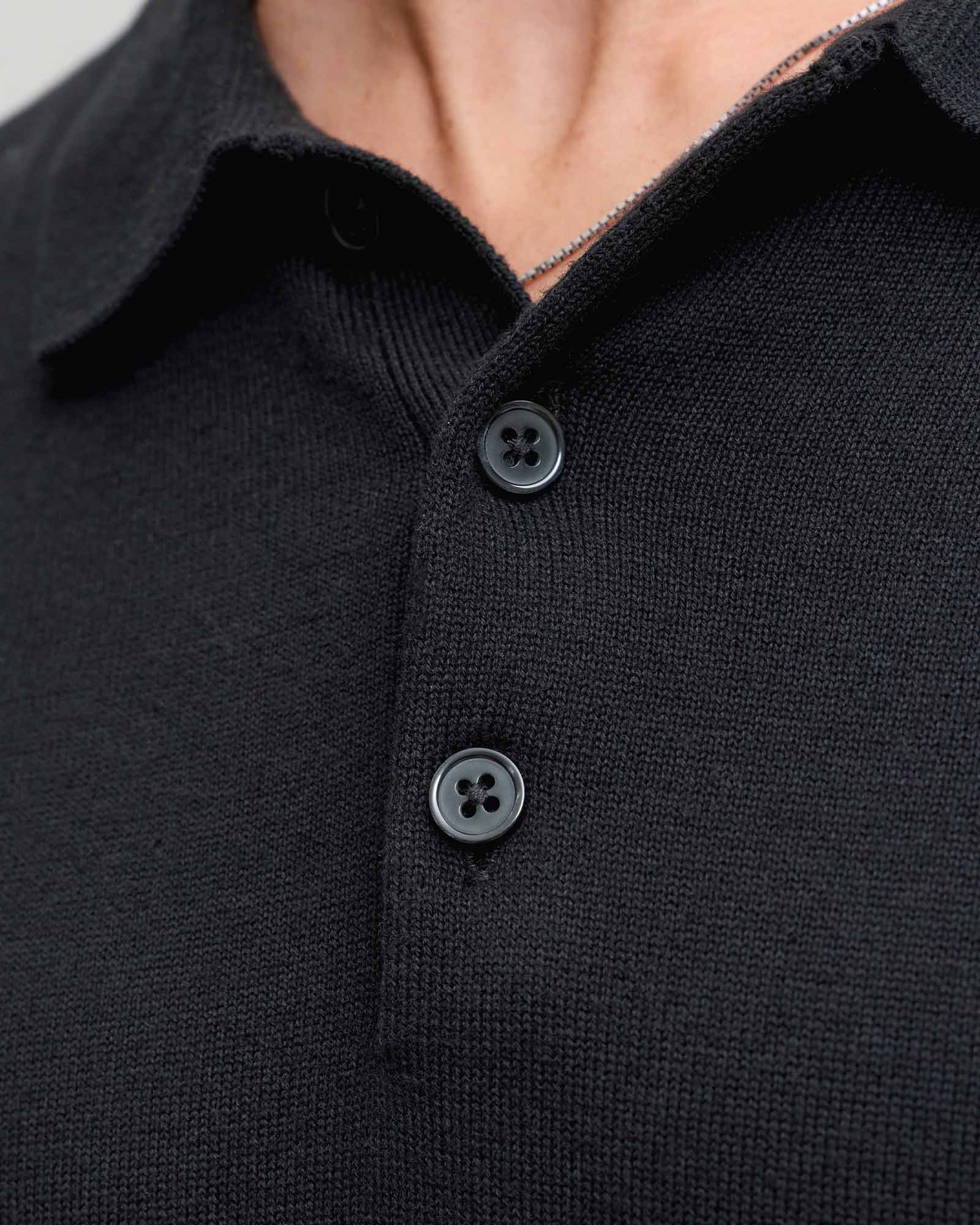 JACK & JONES ESSENTIALS JJEBASIC KNIT LS POLO SN