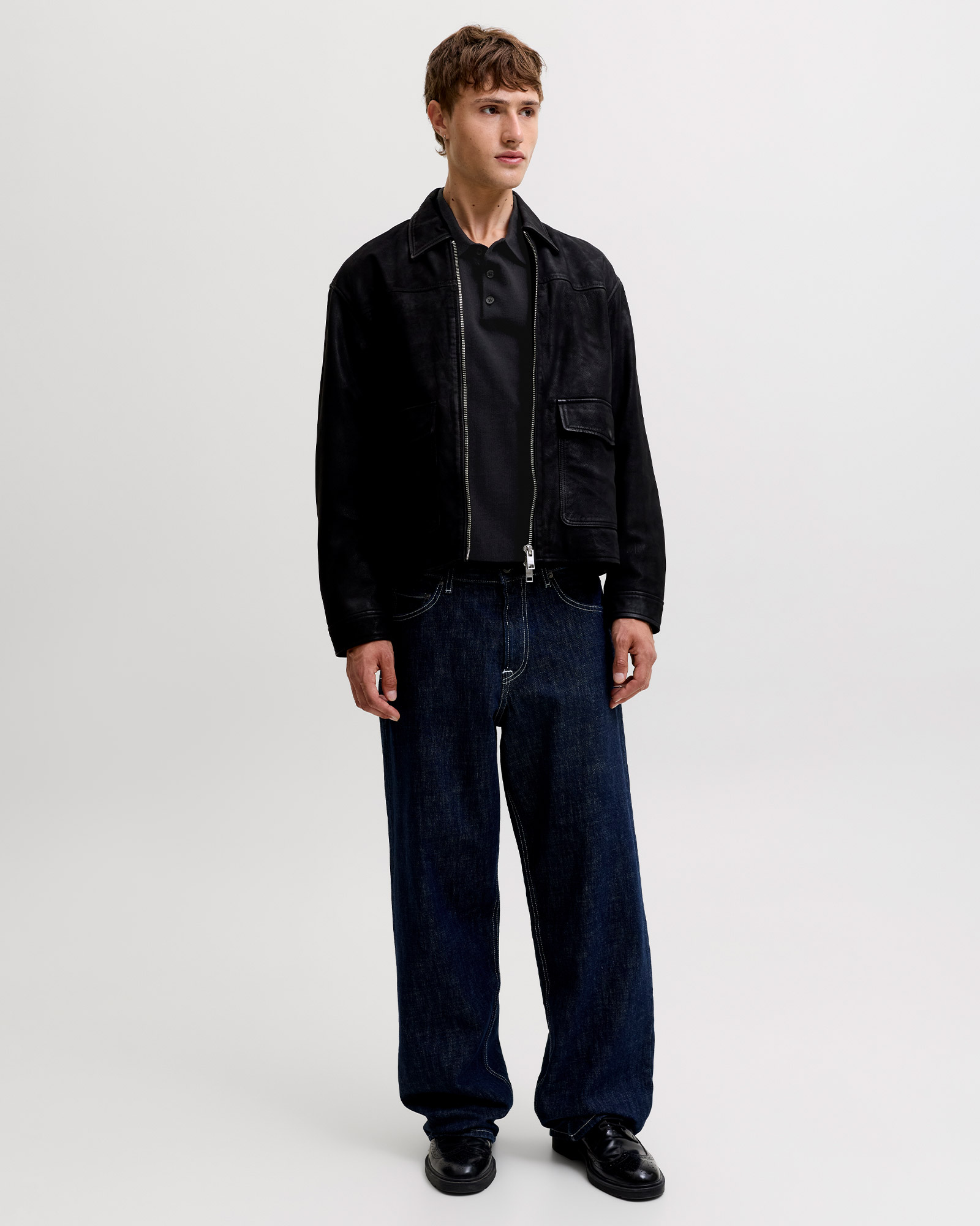 JACK & JONES ESSENTIALS JJEBASIC KNIT LS POLO SN
