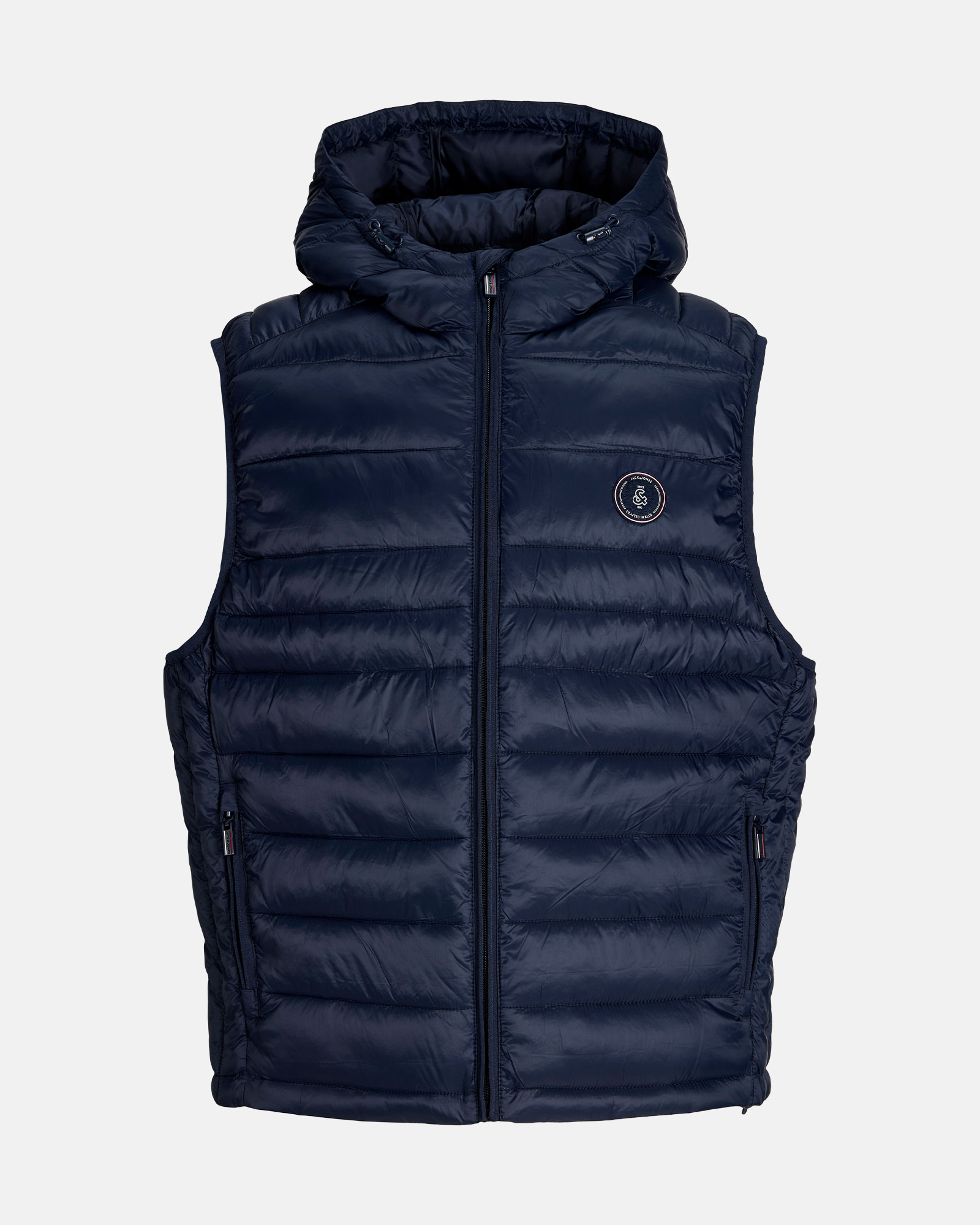 JACK & JONES JJEKINGSLEY LIGHT BODYWARMER HOOD