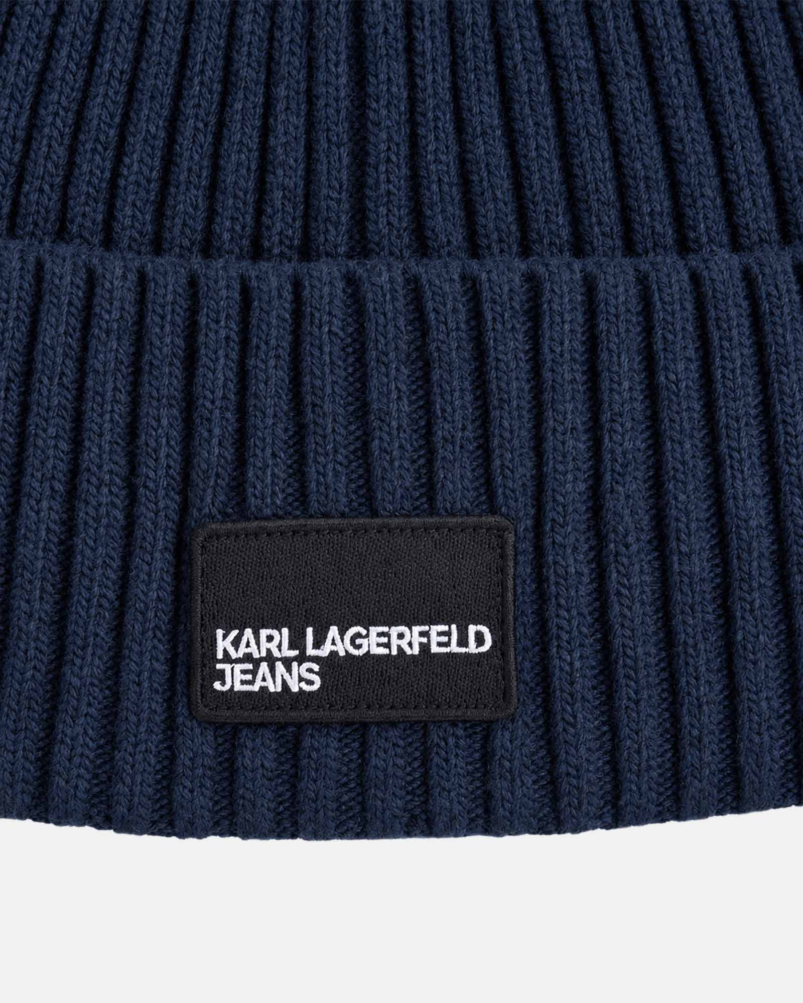 KARL JEANS LOGO PATCH BEANIE