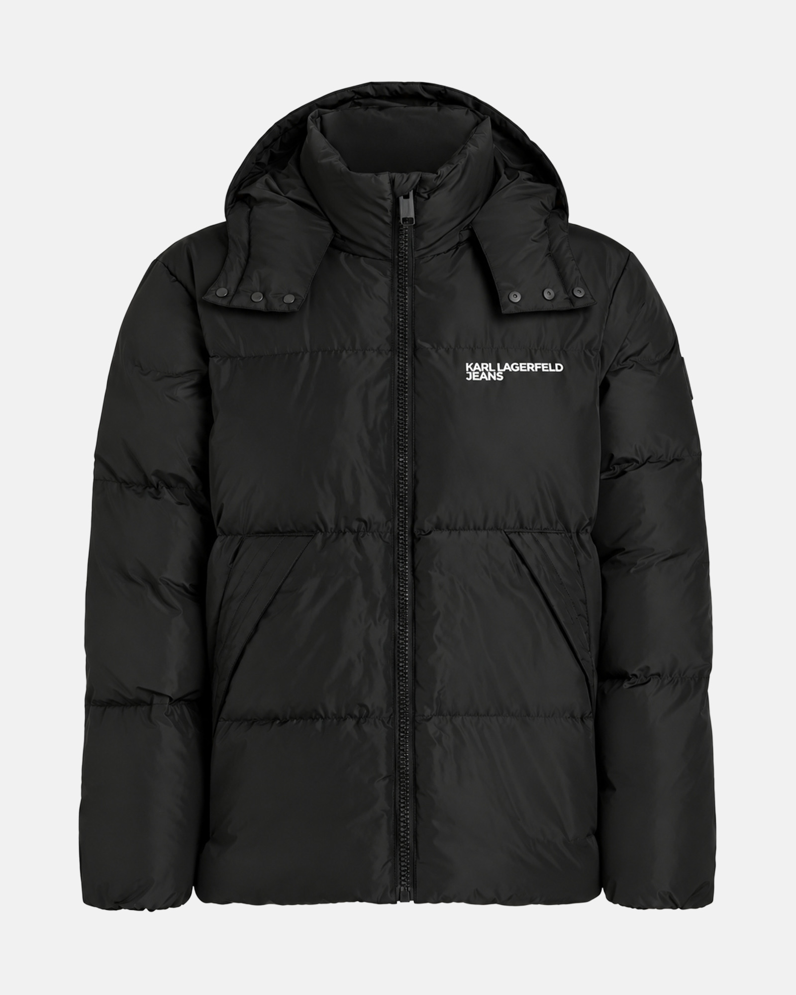 KARL JEANS HOODED PUFFER JACKET