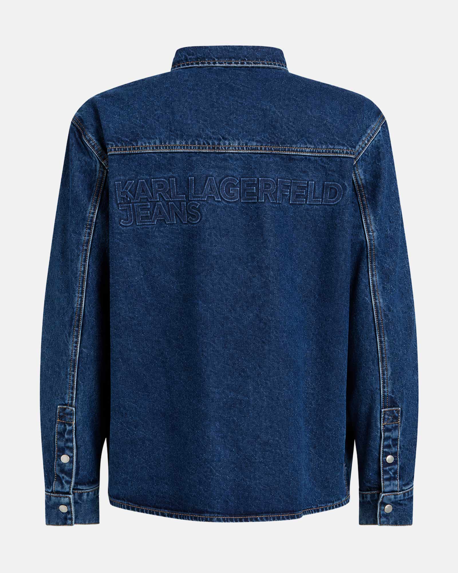 KARL JEANS LOGO DENIM OVERSHIRT