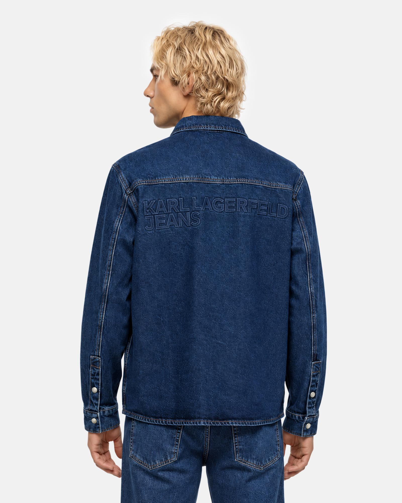 KARL JEANS LOGO DENIM OVERSHIRT