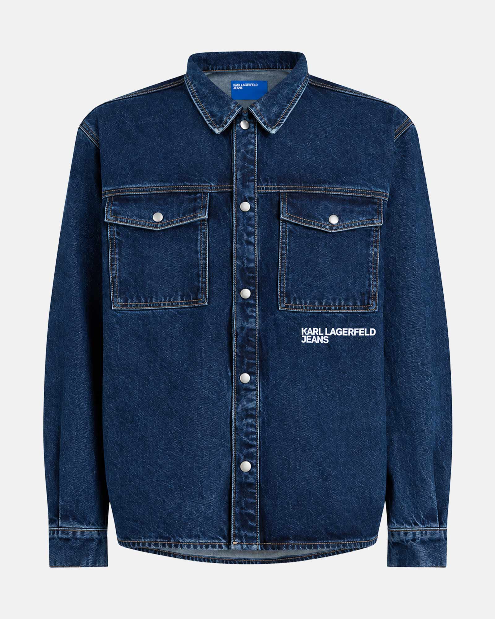 KARL JEANS LOGO DENIM OVERSHIRT