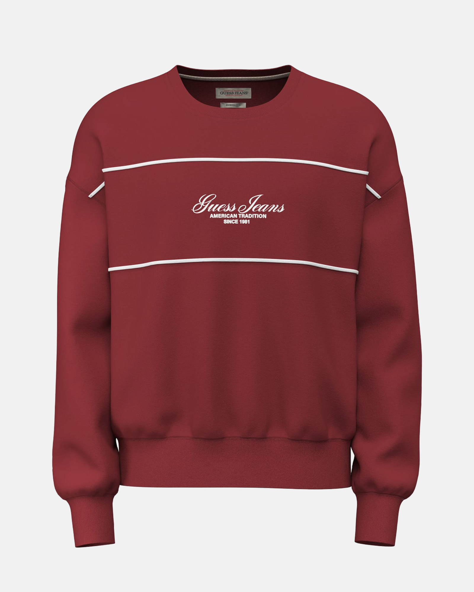 GUESS JEANS GJ OS SCRIPT BLOCKED CREWNECK ΦΟΥΤΕΡ